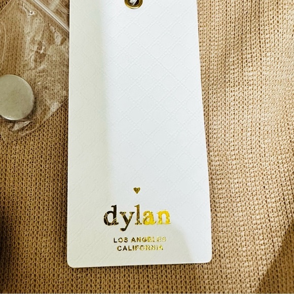 NWT Dylan Los Angeles Cali. Sz L Cream Cloudtip Corduroy Shawl Collar Pullover - Picture 9 of 12